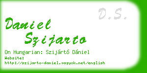 daniel szijarto business card