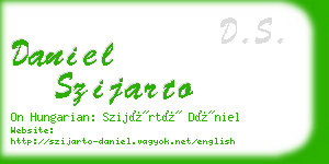 daniel szijarto business card